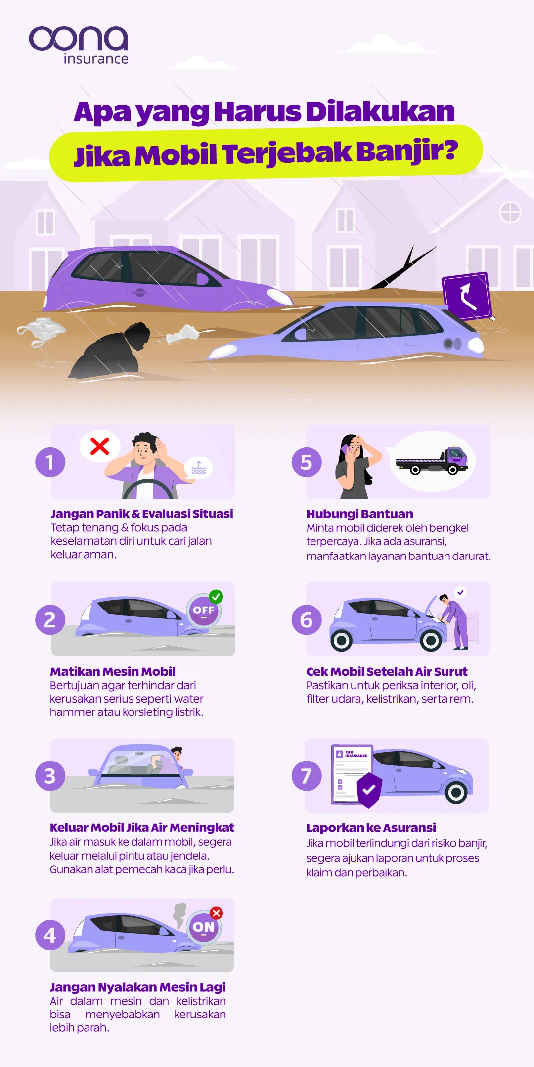 Apa yang harus dilakukan apabila mobil terjebak banjir
