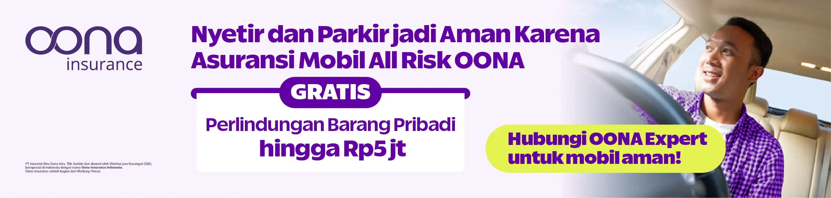 OONA Insurance Asuransi Mobil All Risk dengan perlindungan gratis hingga Rp5 juta