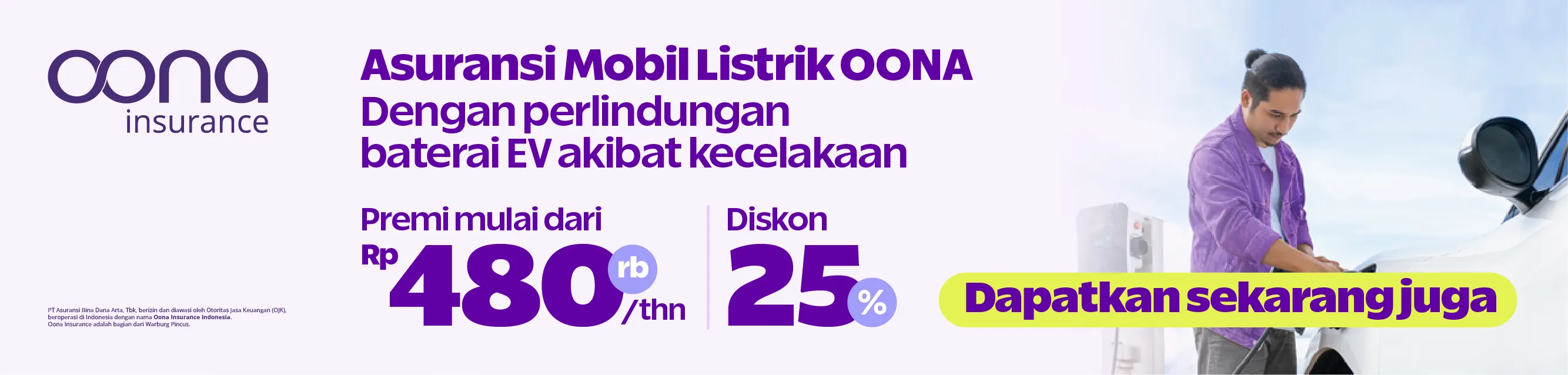 OONA Insurance Asuransi Mobil Listrik dengan perlindungan baterai EV dan premi Rp 480rb