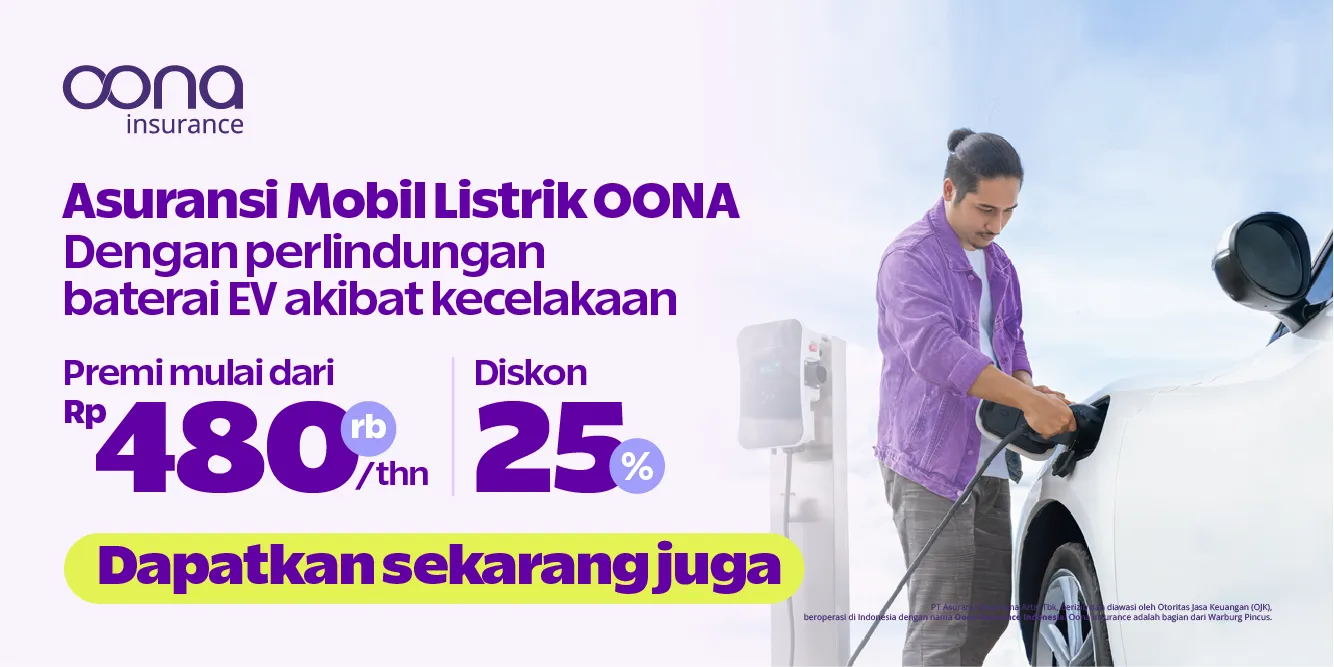 OONA Insurance Asuransi Mobil Listrik dengan perlindungan baterai EV dan premi Rp 480rb