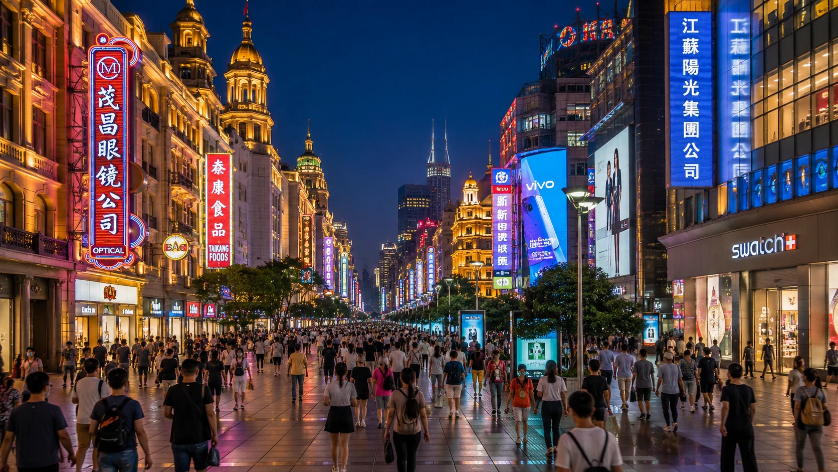 Referensi foto di Nanjing Road, China