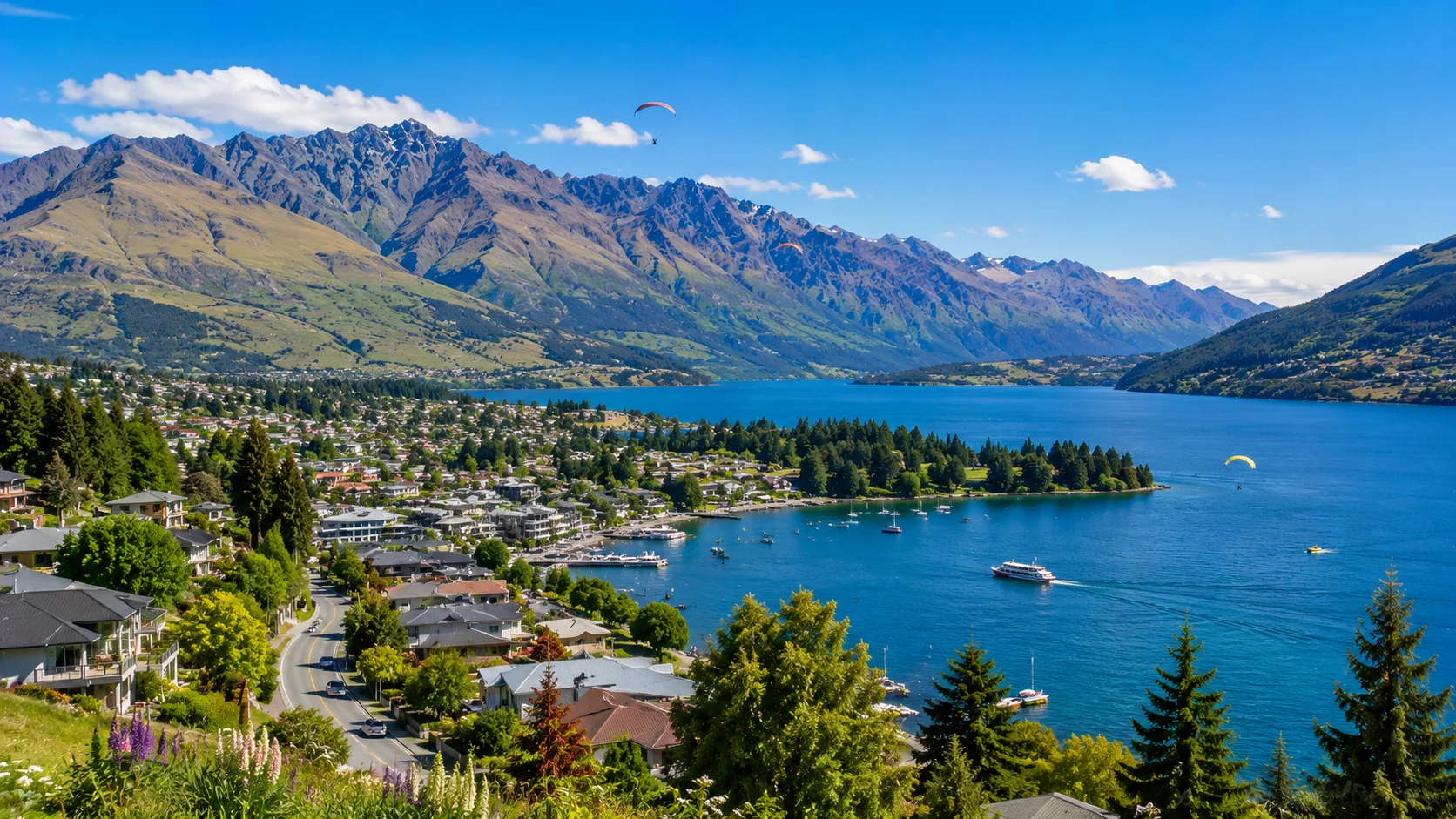 Illustration of a year end holiday season in New Zealand