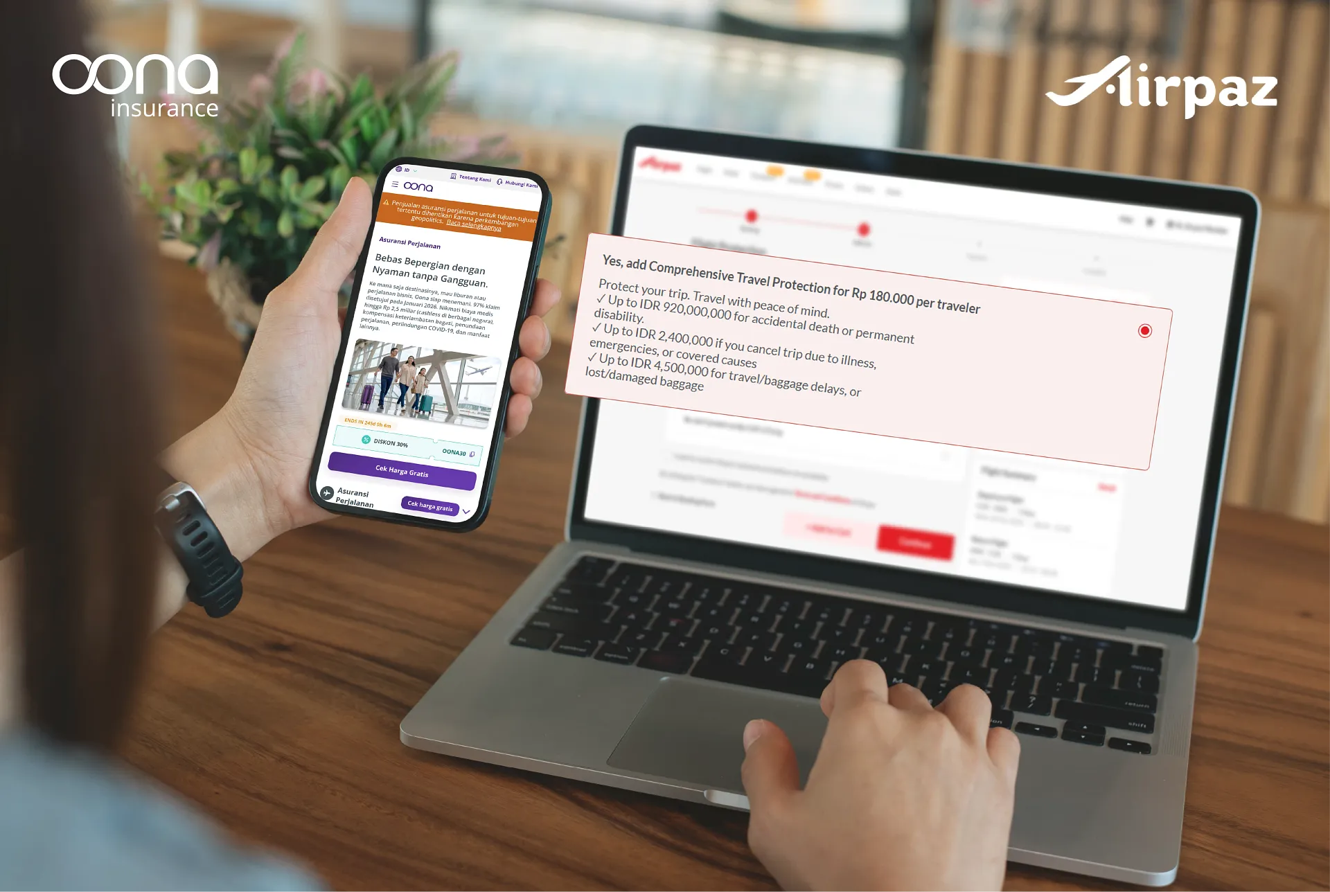 Oona Insurance Indonesia Hadirkan Asuransi Perjalanan Terintegrasi di Platform Airpaz Melalui Kolaborasi dengan Tune Protect